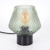 Paderne Tischleuchte Glas 15cm Schwarz, 1-flammig