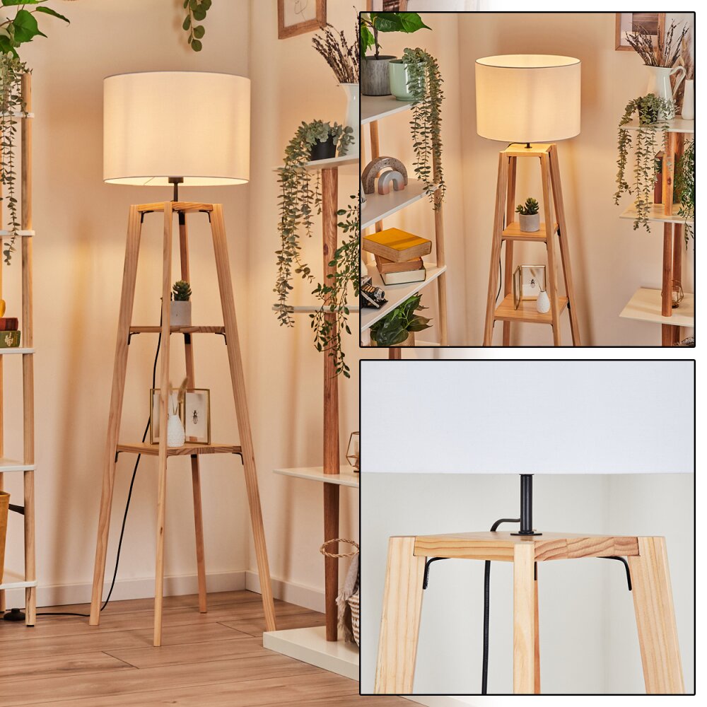 Bassagoda Stehleuchte Naturfarben, 1-flammig main product photo