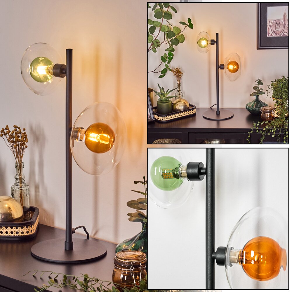 Monsul Tischleuchte Schwarz, 2-flammig main product photo