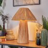 Pilzlampe Paiol Tischleuchte 32 cm Beige, Naturfarben, 1-flammig
