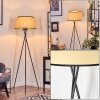 Chellas Stehleuchte 45 cm beige, Schwarz, 1-flammig