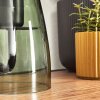 Pilzlampe Almagre Tischleuchte Glas 18 cm Schwarz, 1-flammig