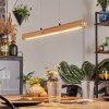 Carbellino Pendelleuchte LED Naturfarben, Schwarz, 1-flammig