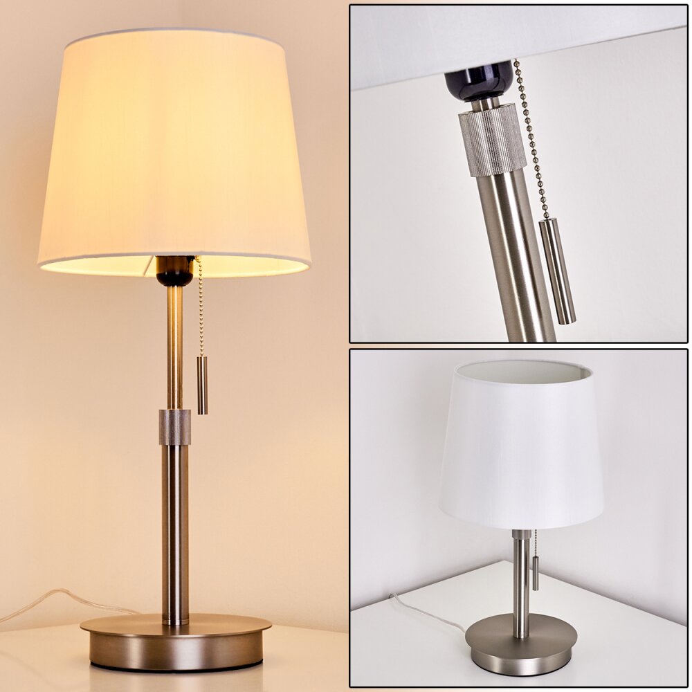 Neuville Tischleuchte Nickel-Matt, 1-flammig main product photo
