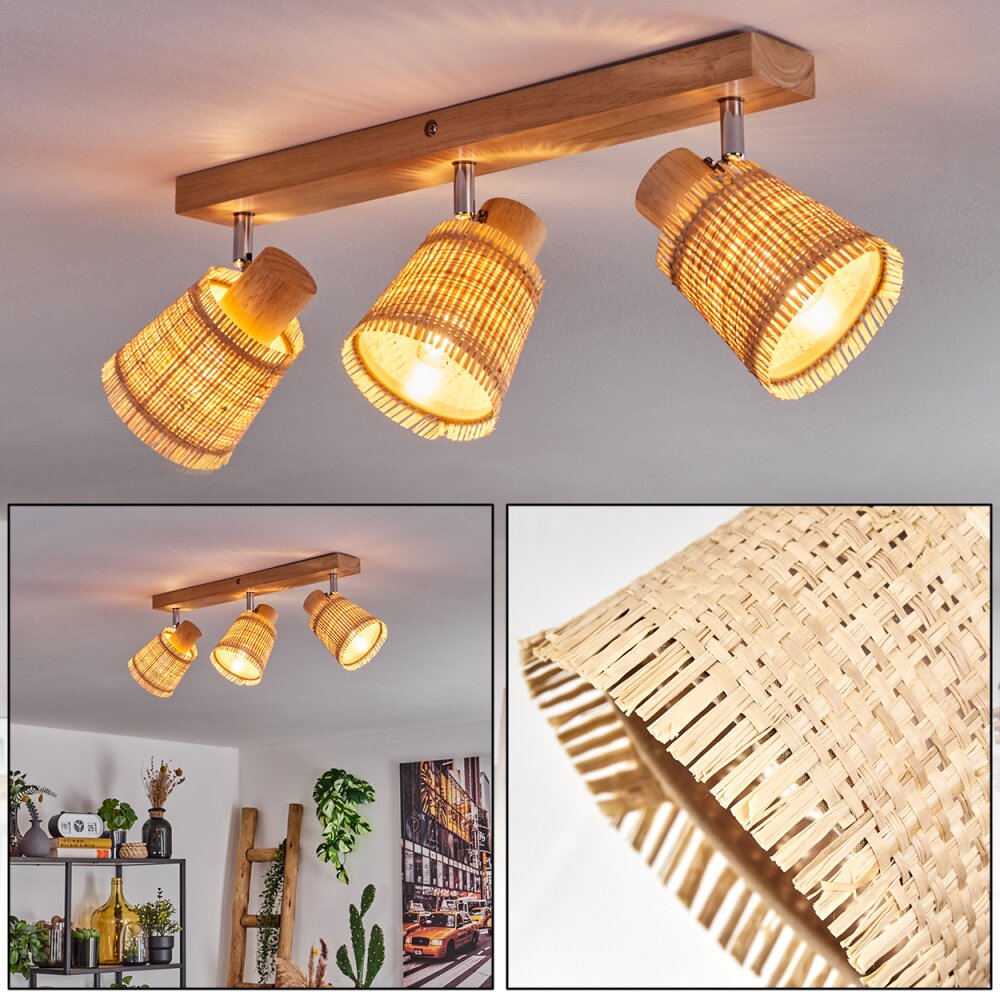 Lindberg Deckenleuchte Chrom, Naturfarben, 3-flammig main product photo