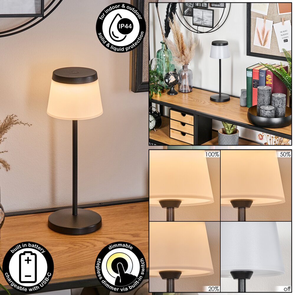 Algeraz Tischleuchte LED Schwarz, 1-flammig main product photo