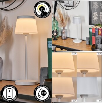Algeraz Tischleuchte LED Weiß, 1-flammig