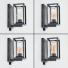 Portalis Aussenwandleuchte Schwarz, Silber, 1-flammig, Bewegungsmelder