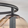 Gastor Deckenleuchte Glas 15 cm Bernsteinfarben, 3-flammig