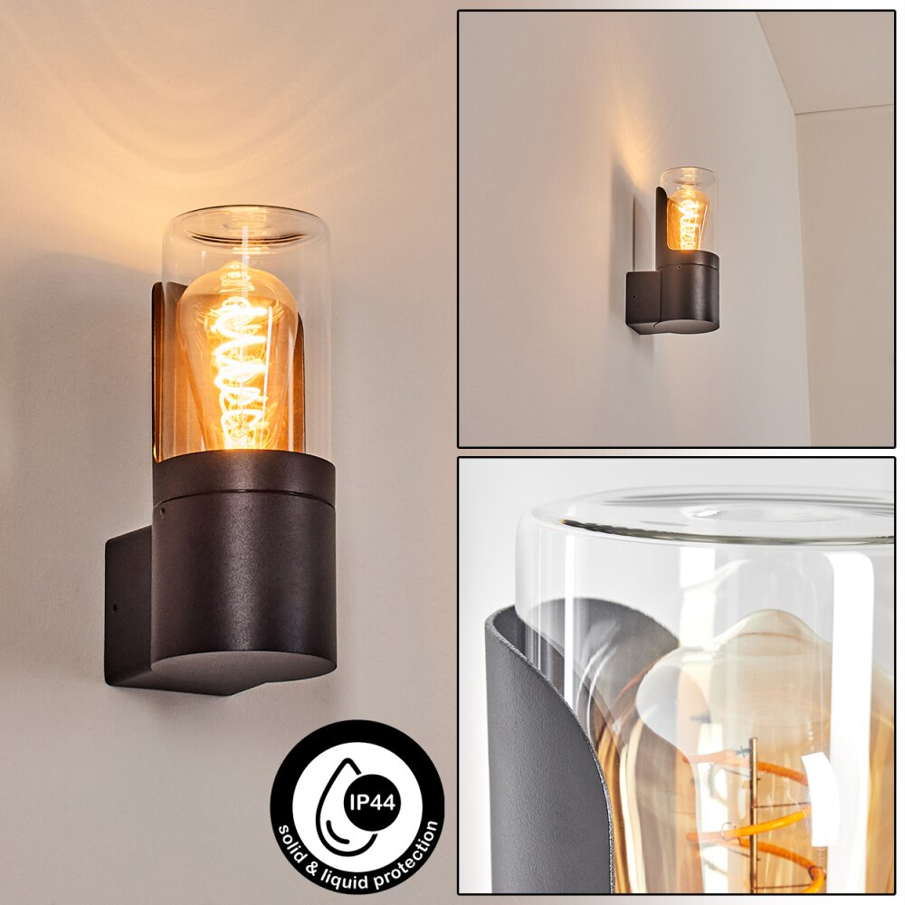 Morbak Aussenwandleuchte Schwarz, 1-flammig main product photo