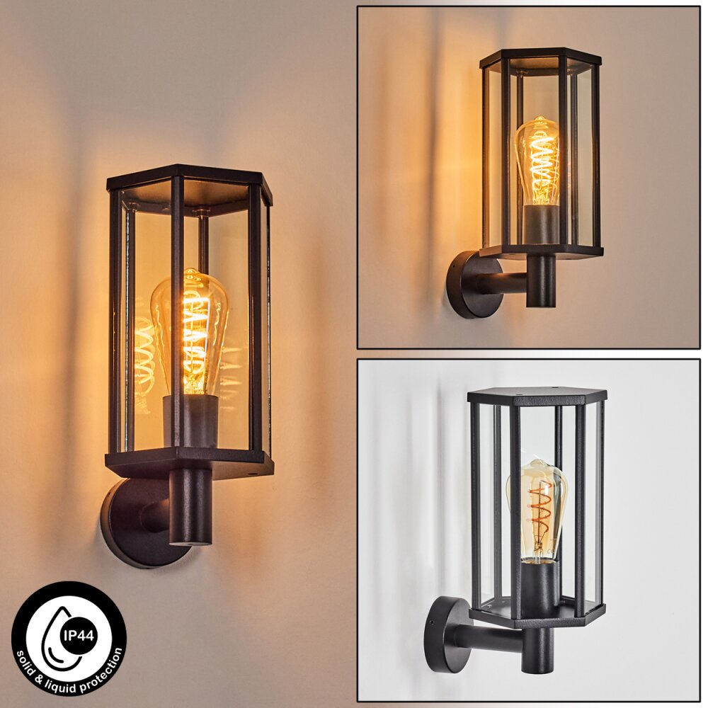 Monfanim Aussenwandleuchte Schwarz, 1-flammig main product photo