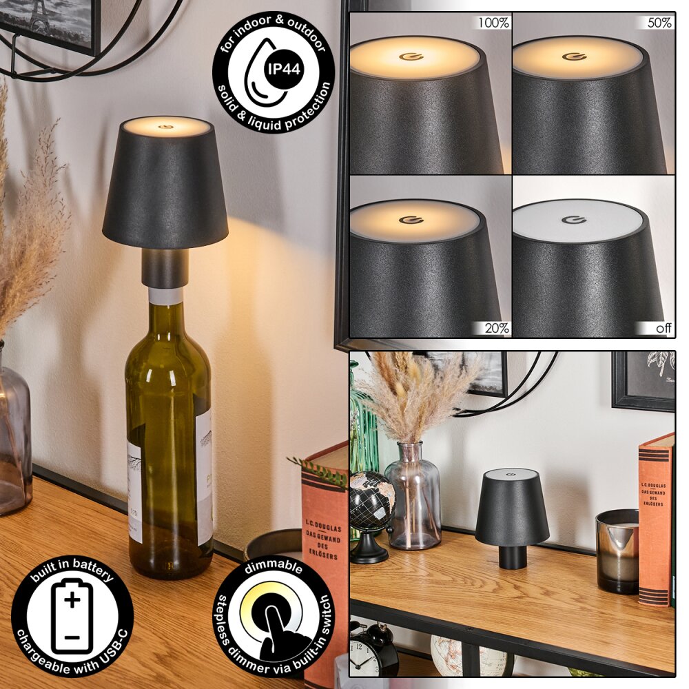 Salgadinho Tischleuchte LED Schwarz, 1-flammig main product photo