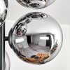 Gastor Deckenleuchte Glas 15 cm Chrom, Rauchfarben, 6-flammig