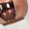 Koyoto Bogenlampe Glas 25 cm Messing, 1-flammig