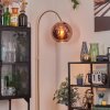 Koyoto Bogenlampe Glas 25 cm Messing, 1-flammig