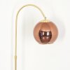 Koyoto Bogenlampe Glas 25 cm Messing, 1-flammig