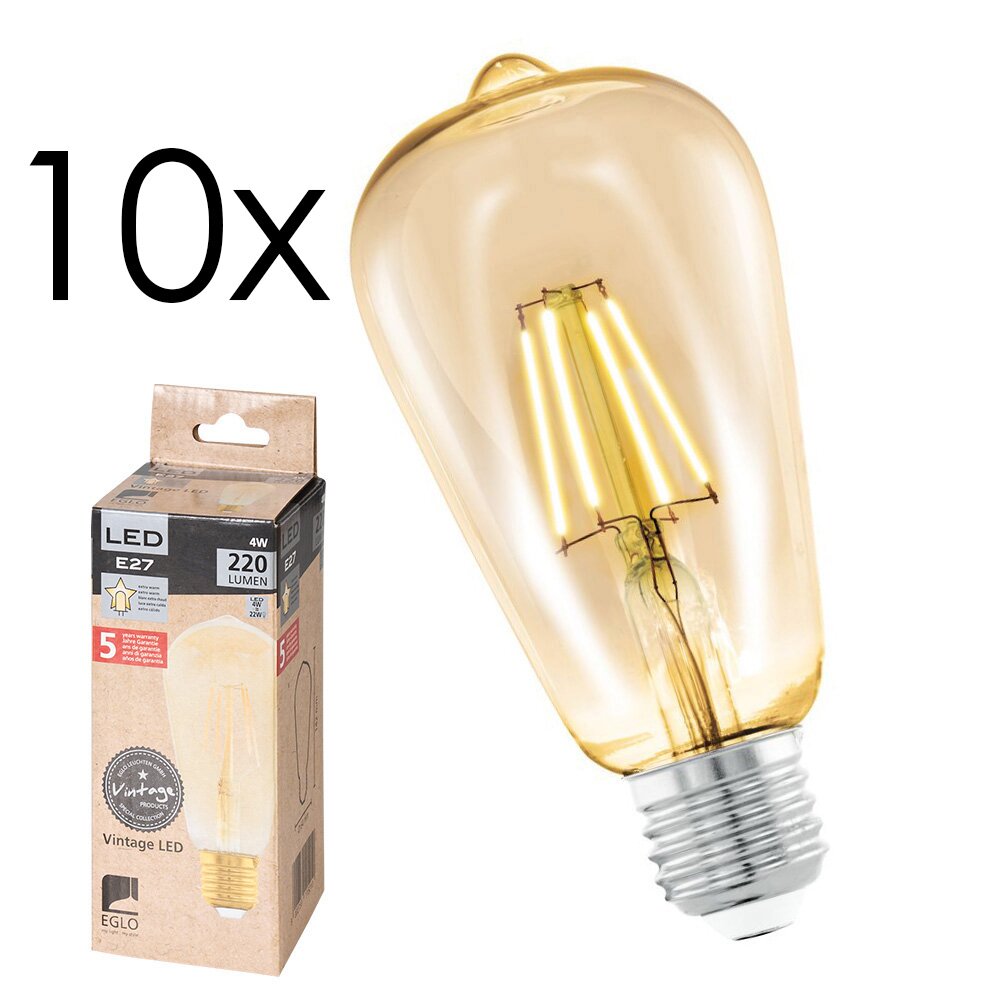 LED E27 10er Set 4 Watt 2200 Kelvin 220 Lumen main product photo