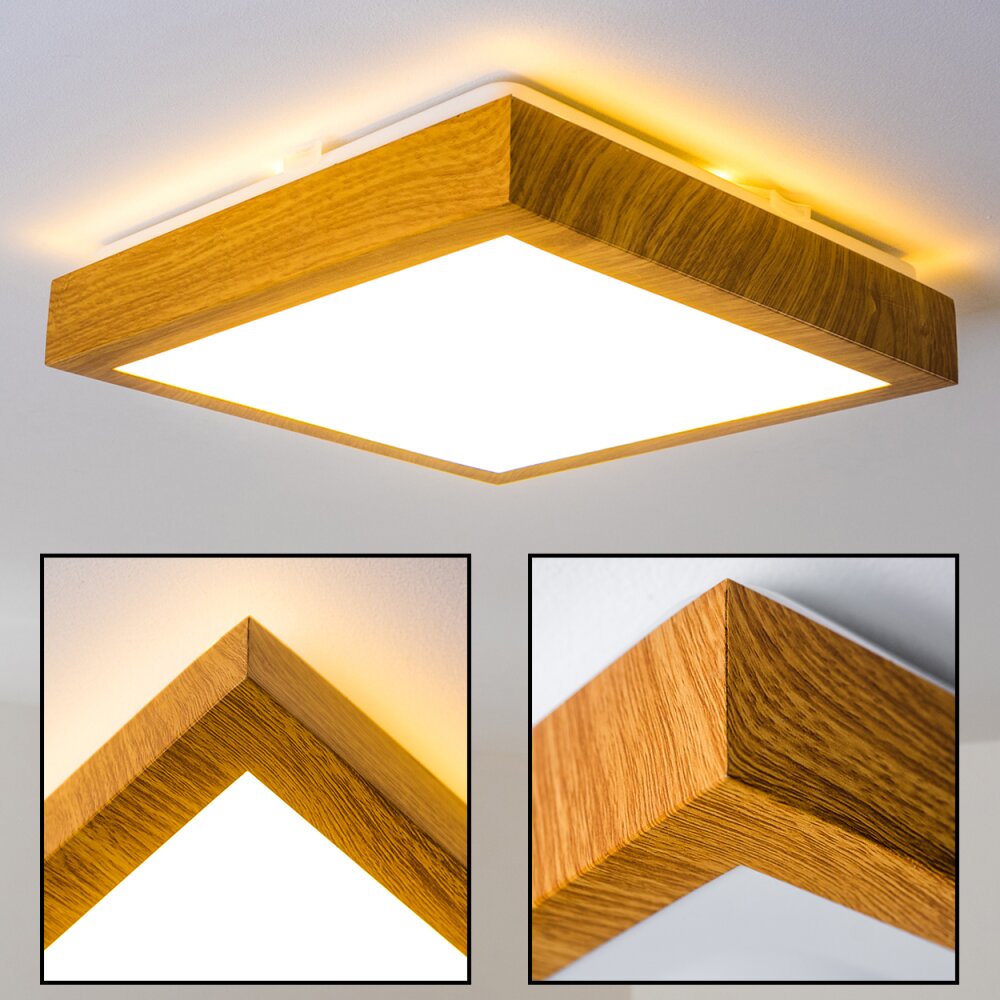 Sora Wood Deckenlampe LED Holz hell H168463-DO8
