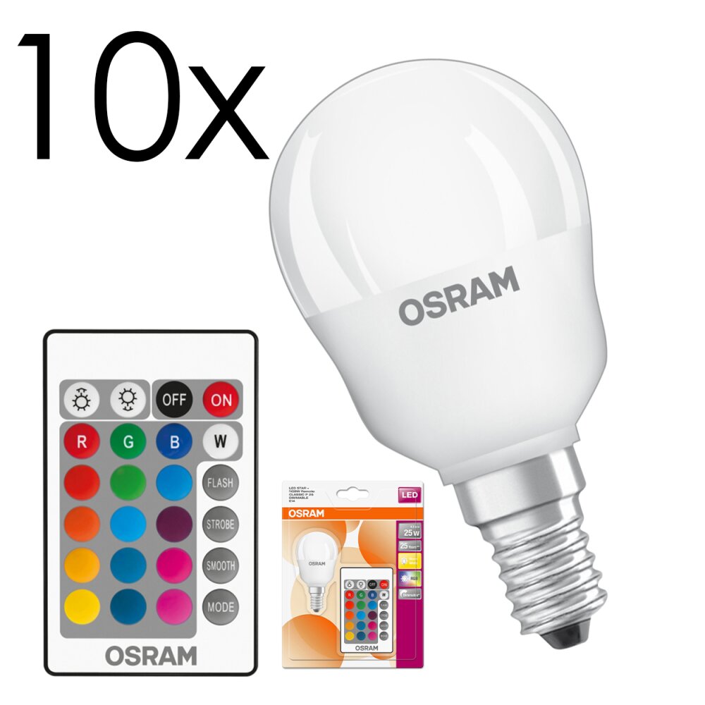 LED E14 10er Set 4,5 Watt 2700 Kelvin 250 Lumen main product photo