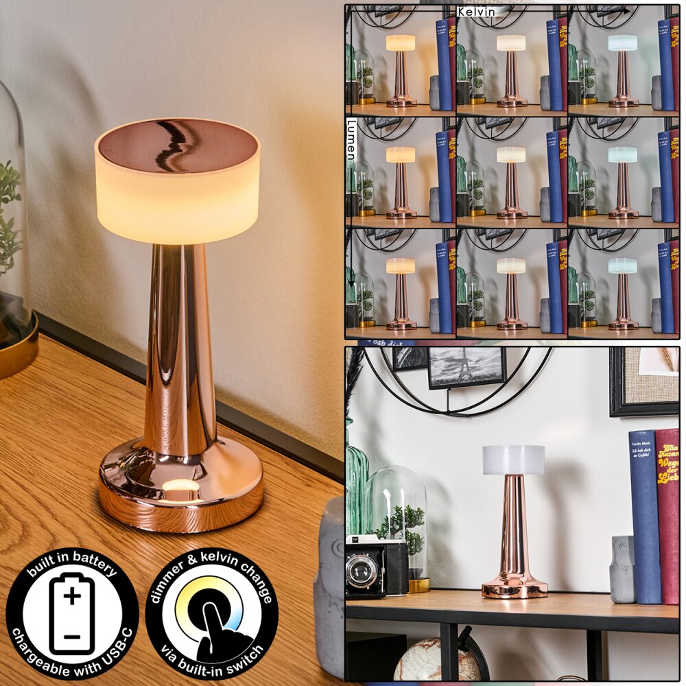 Gallboda Tischleuchte LED Kupferfarben, 1-flammig main product photo