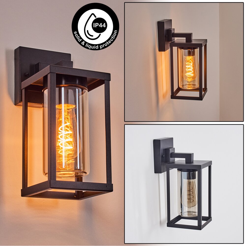 Avete Außenwandleuchte Schwarz, 1-flammig main product photo