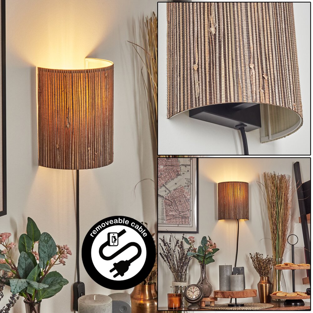 Viadores Wandleuchte Schwarz, 1-flammig main product photo