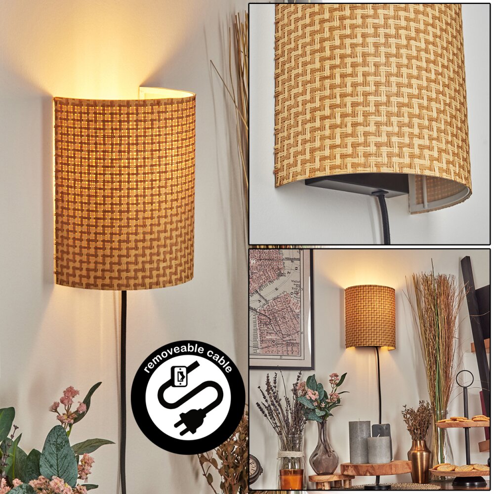 Viadores Wandleuchte Schwarz, 1-flammig main product photo