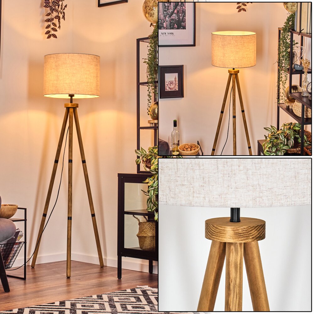 Bassagoda Stehleuchte Naturfarben, 1-flammig main product photo