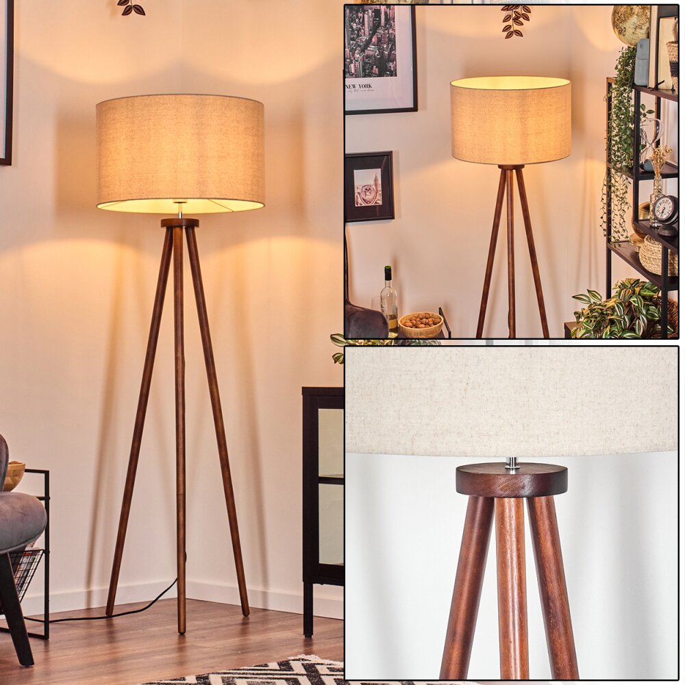 Flemming Stehleuchte Dunkelbraun, 1-flammig main product photo