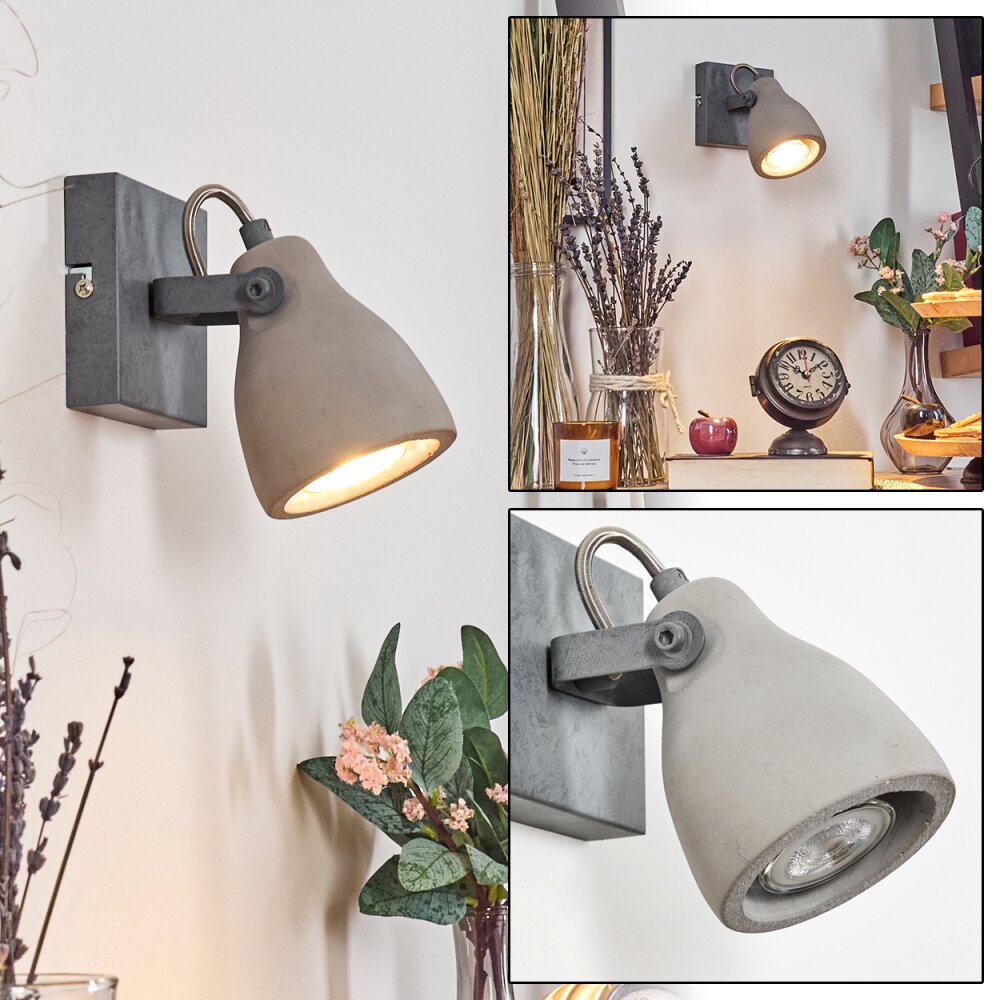 Lomma Wandleuchte Stahl gebürstet, 1-flammig main product photo