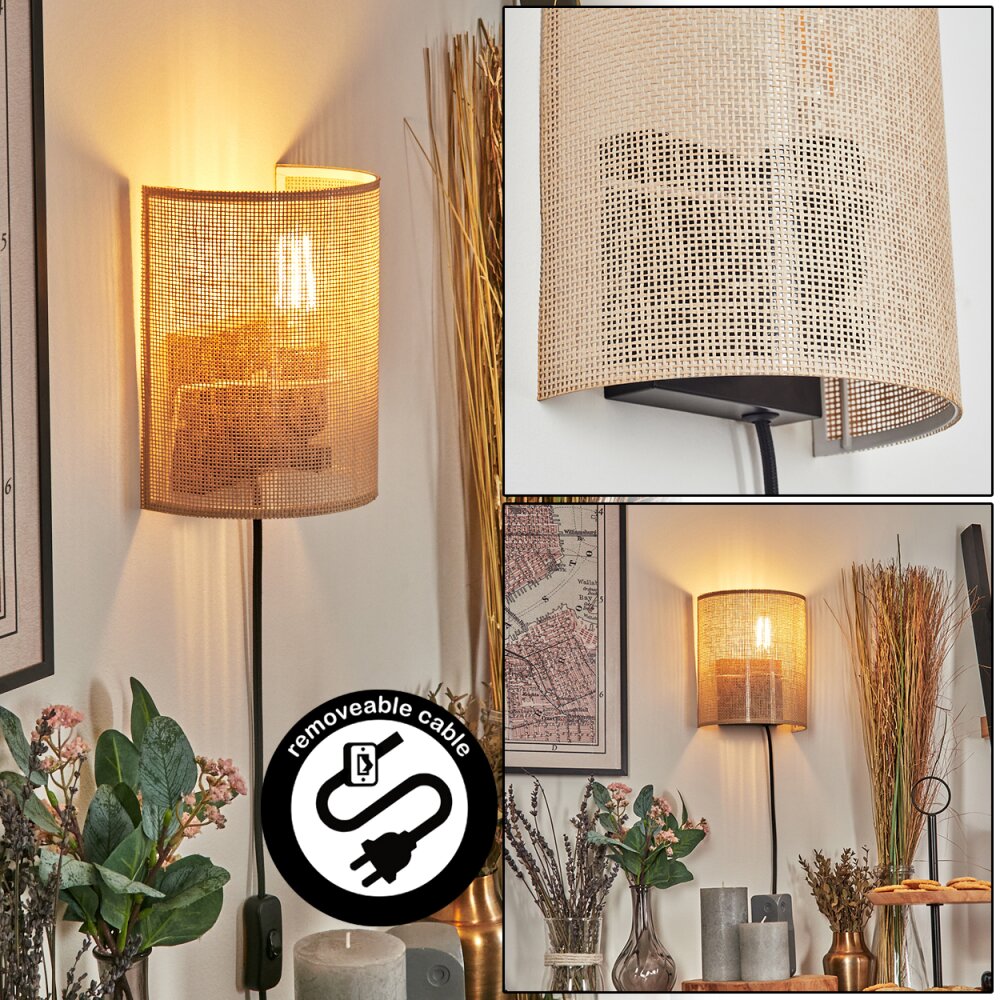 Labrujo Wandleuchte Schwarz, 1-flammig main product photo
