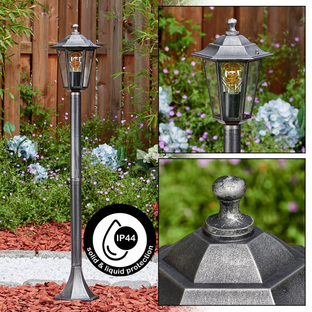 Loria Wegeleuchte Schwarz, Silber, 1-flammig main product photo