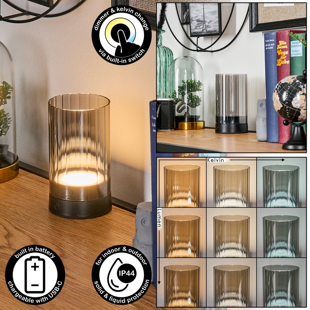 Koholmen Tischleuchte LED Schwarz, 1-flammig main product photo