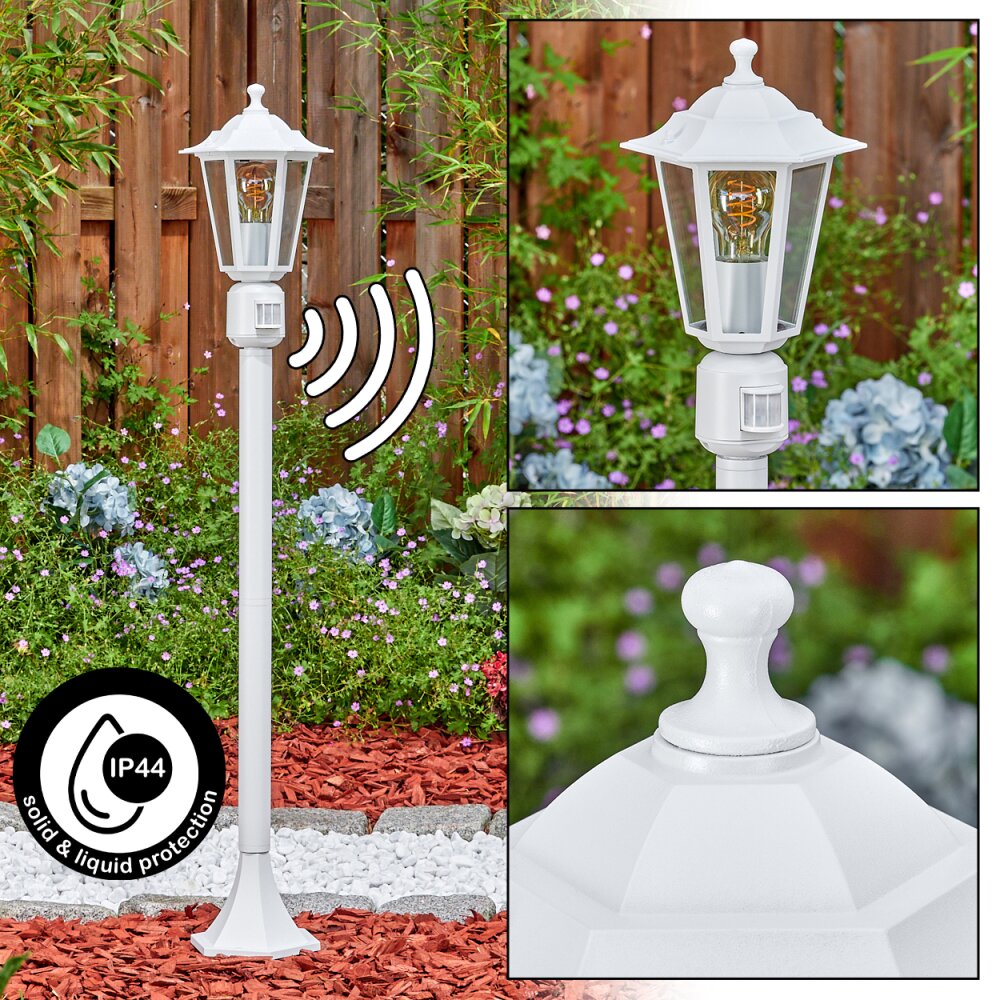 Loria Wegeleuchte Weiß, 1-flammig, Bewegungsmelder main product photo