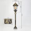 Etoe Wegeleuchte Braun, Gold, 1-flammig, Bewegungsmelder