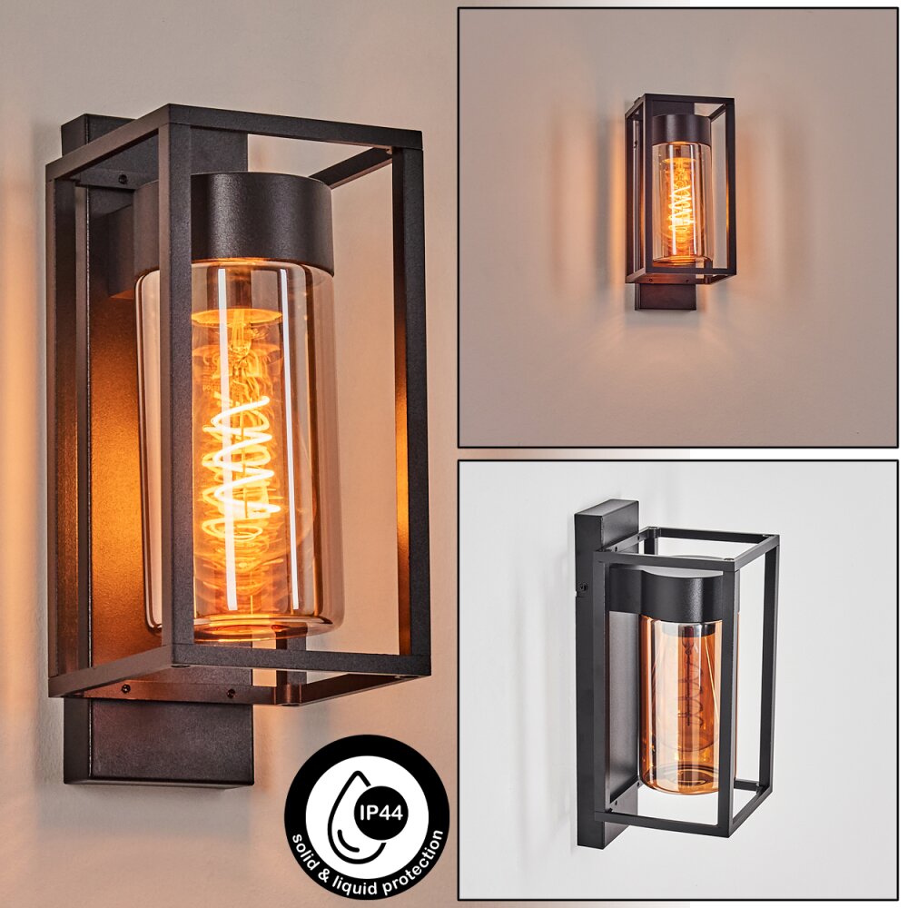 Boucinho Außenwandleuchte Schwarz, 1-flammig main product photo