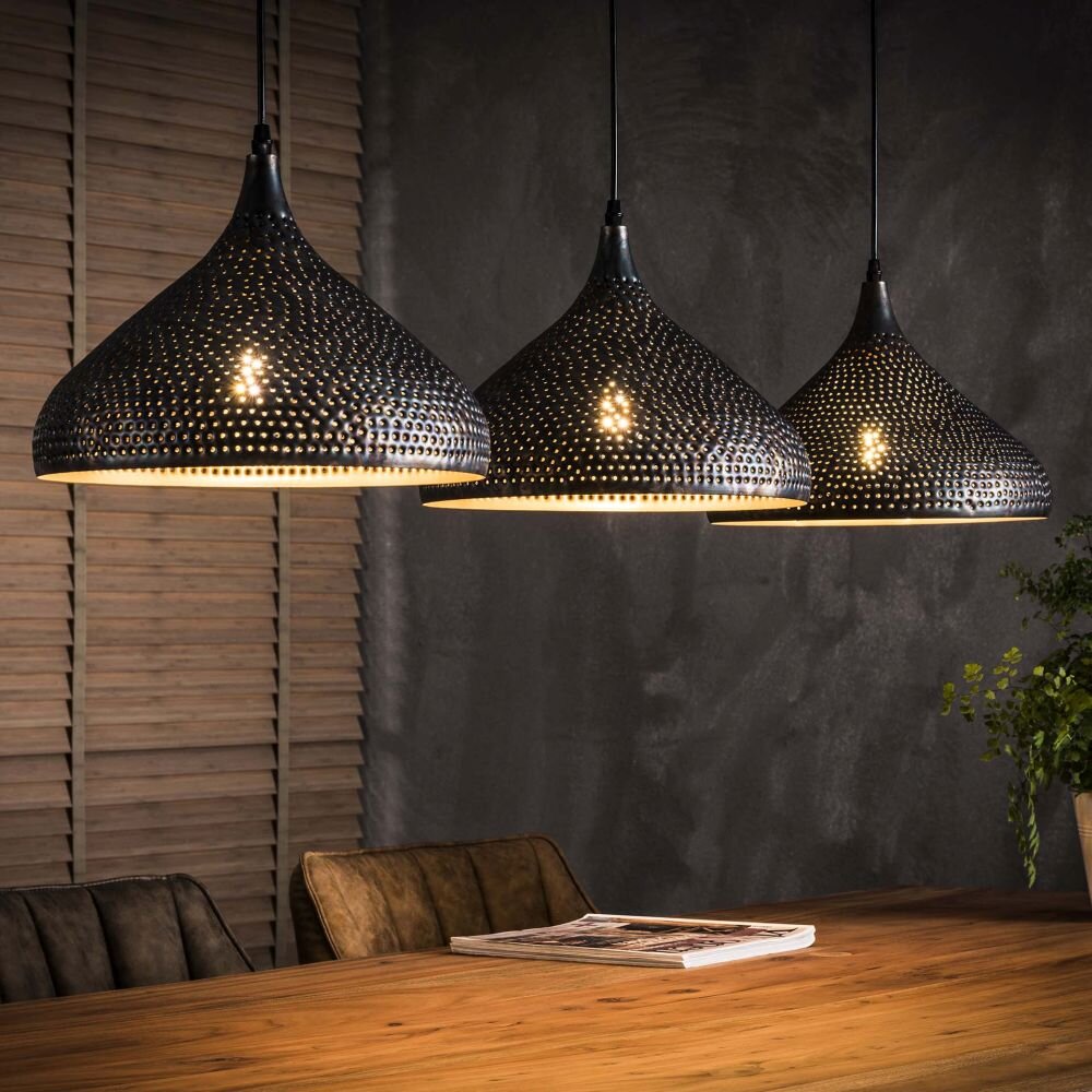 Wildervanksterdallen Pendelleuchte Braun, Schwarz, 3-flammig main product photo