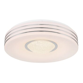 Globo MEFFA Deckenleuchte LED Weiß, 1-flammig, Fernbedienung Globo MEFFA Deckenleuchte LED Weiß, 1-flammig, Fernbedienung