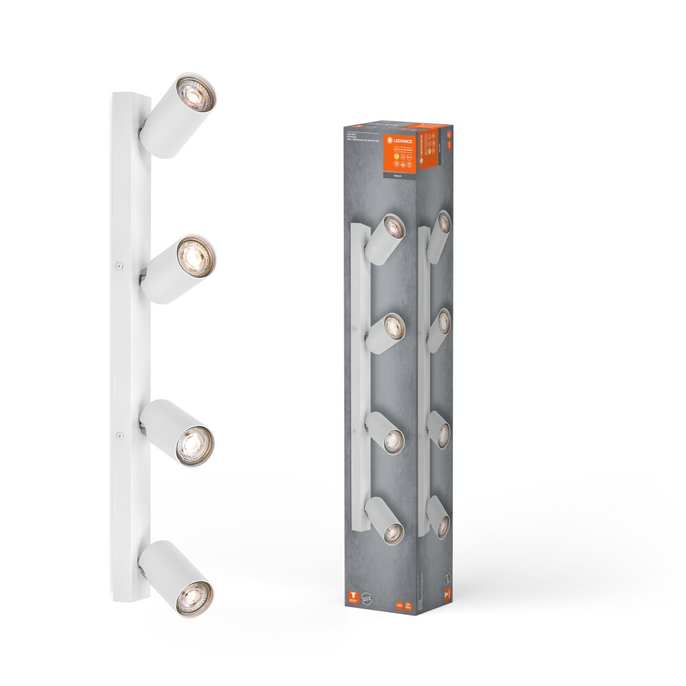 LEDVANCE Led Spot Deckenleuchte Weiß, 4-flammig main product photo