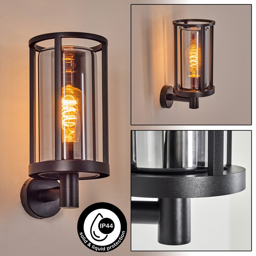 Martinha Außenwandleuchte Schwarz, 1-flammig main product photo