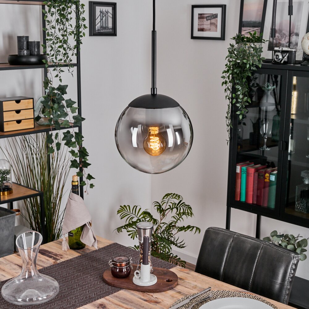 Gastor Hängeleuchte Glas 20 cm Klar, Rauchfarben, 1-flammig main product photo