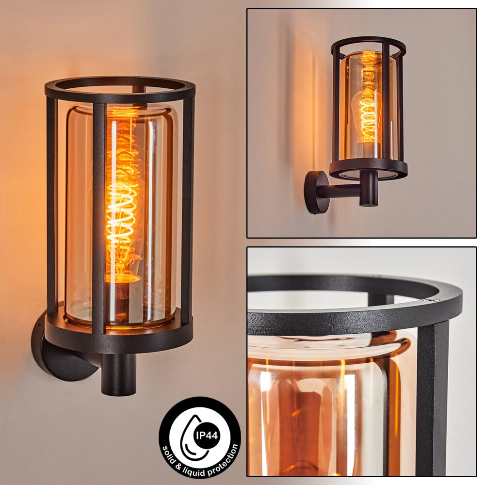 Martinha Außenwandleuchte Schwarz, 1-flammig main product photo