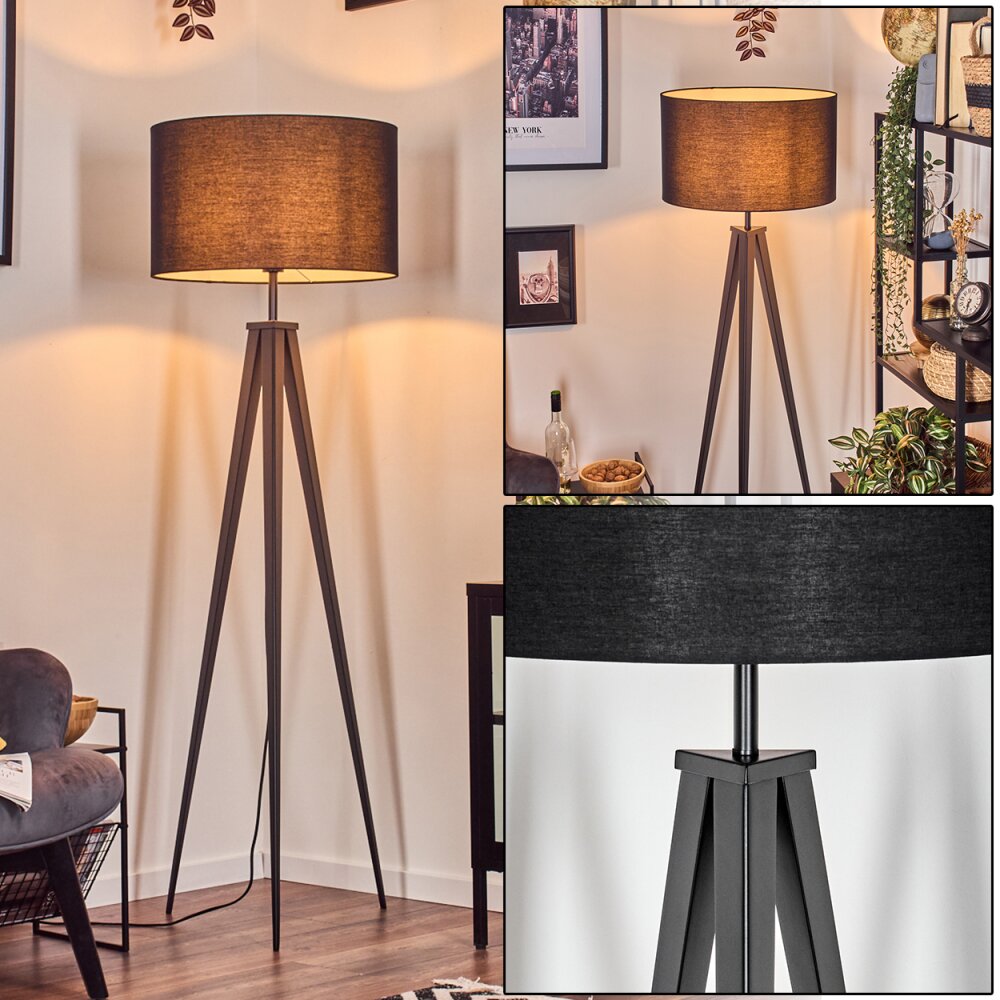 Flemming Stehleuchte Schwarz, 1-flammig main product photo