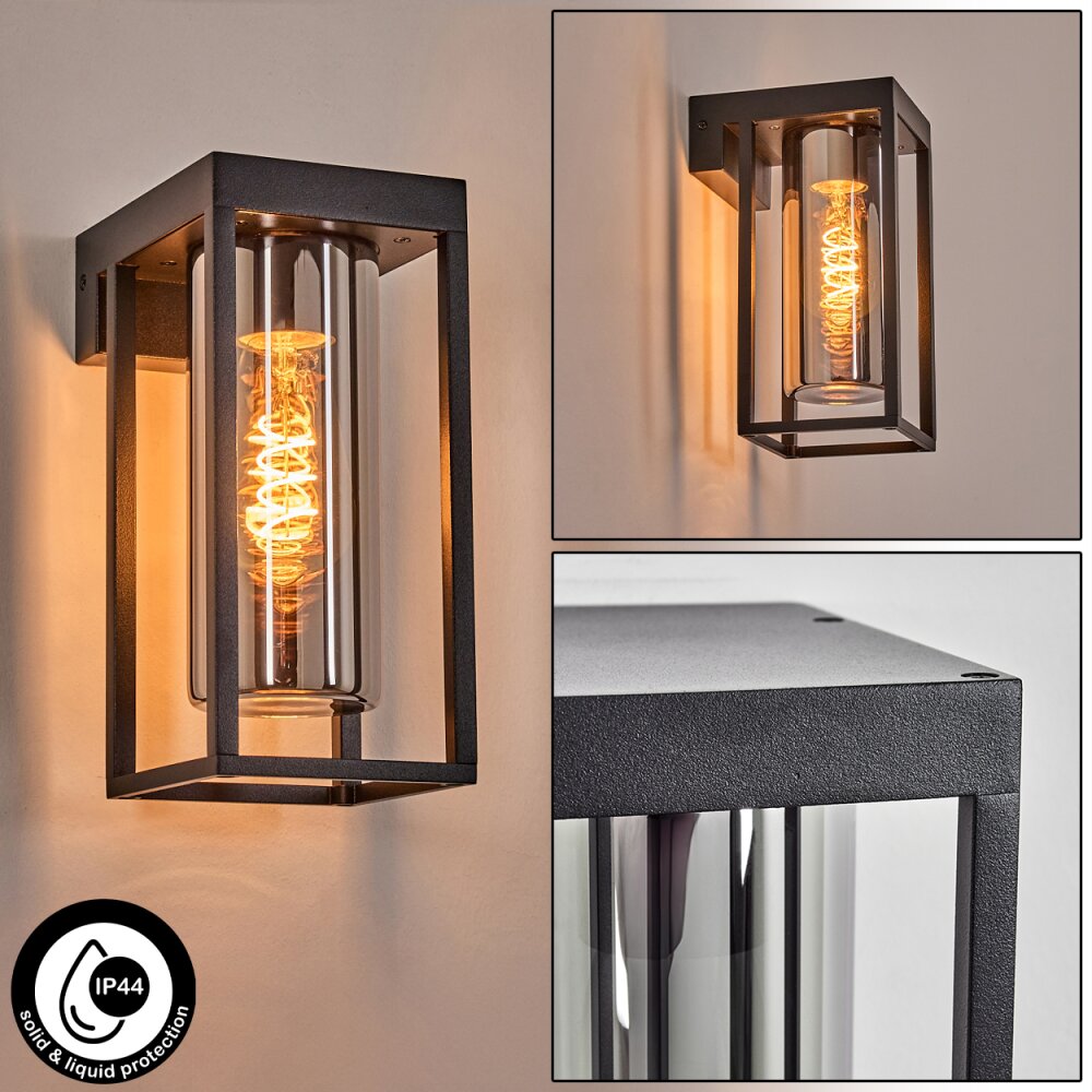 Lagarelhos Außenwandleuchte Schwarz, 1-flammig main product photo