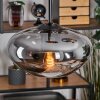 Mertola Hängeleuchte Glas 20 cm Schwarz, 3-flammig