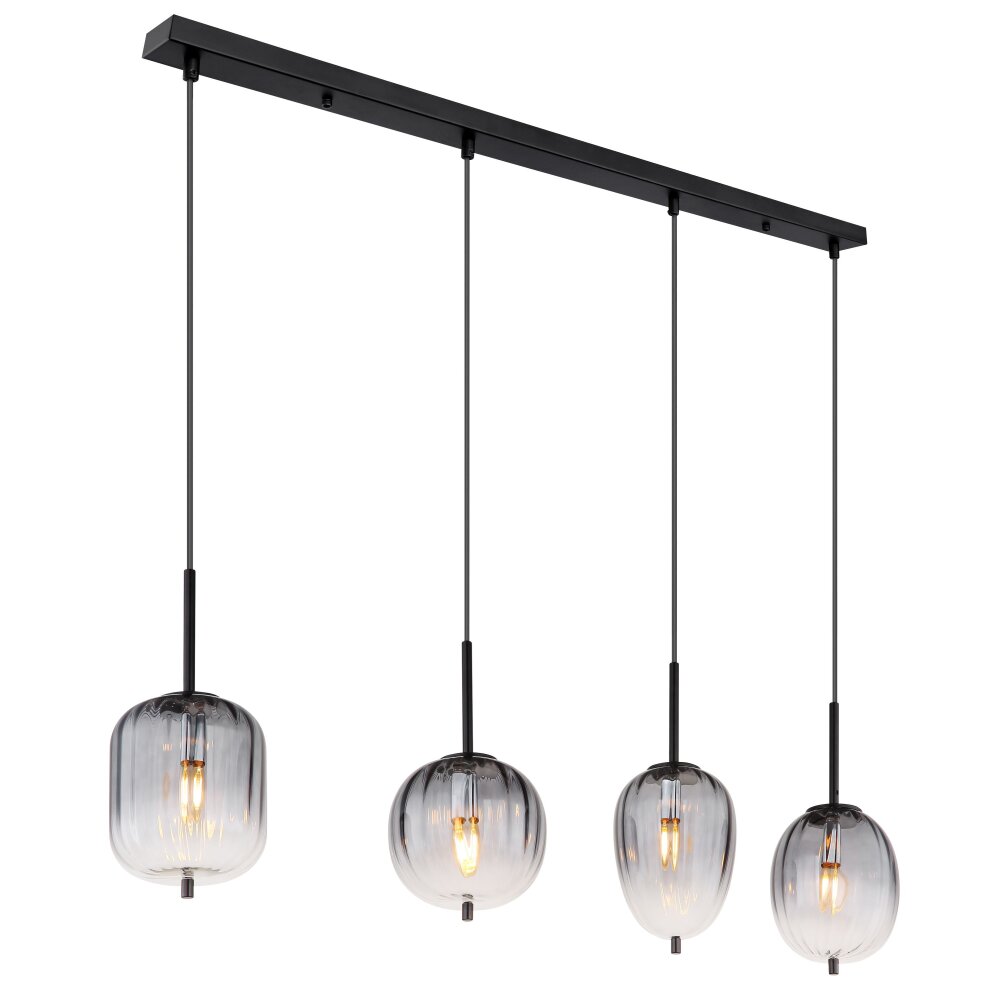 Globo ATTILA Hängeleuchte Schwarz, 4-flammig main product photo