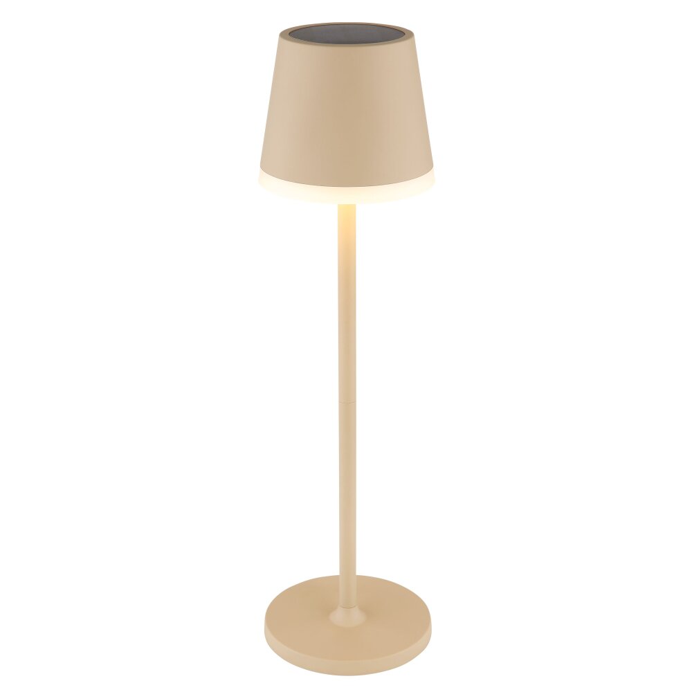 Globo Solar-Außenstischleuchte LED Sandfarben, Weiß, 1-flammig main product photo
