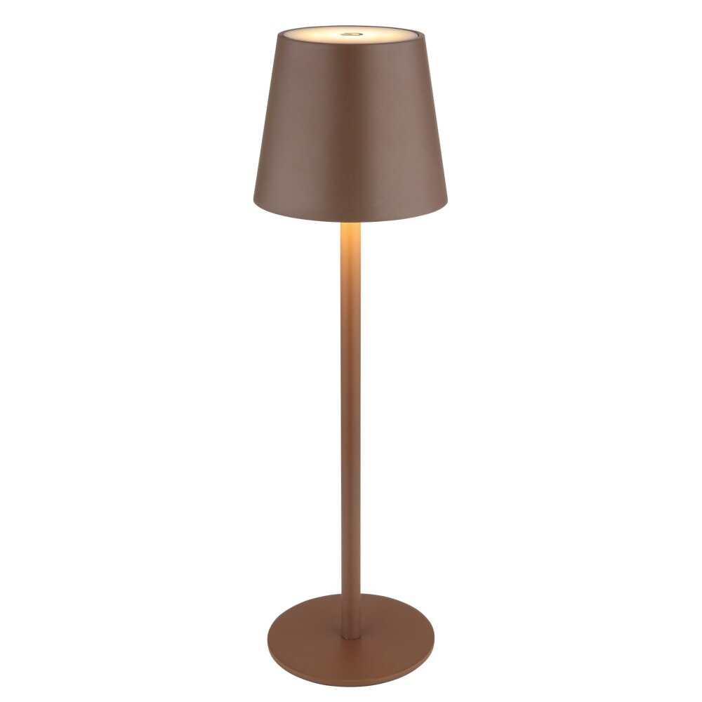 Globo Vannie Tischleuchte LED Braun, 1-flammig main product photo