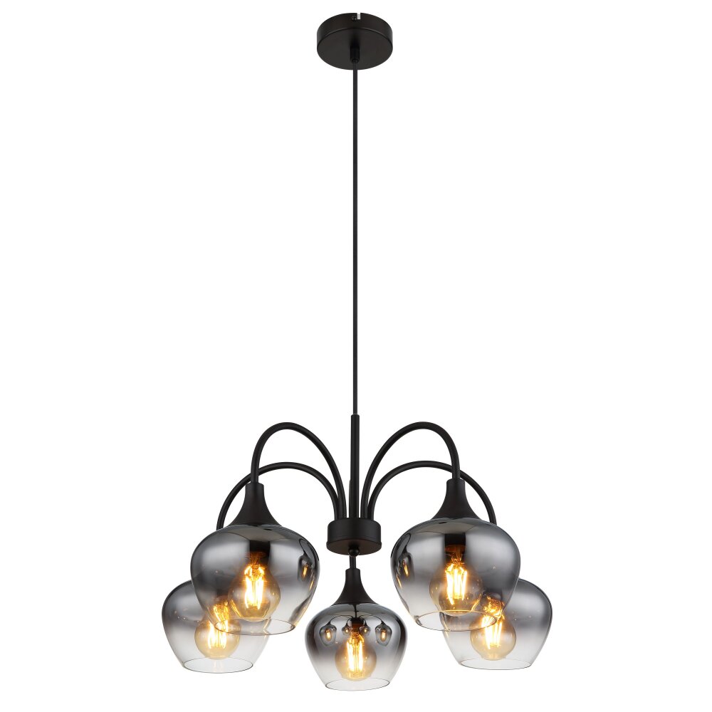 Globo Maxy Hängeleuchte Schwarz, 5-flammig main product photo