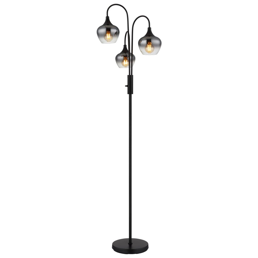 Globo Maxy Stehleuchte Schwarz, 3-flammig main product photo
